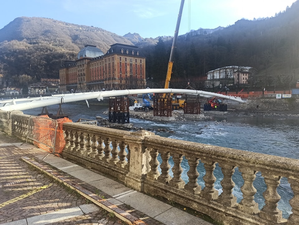 opere di carpenteria metallica di basamento per ponte presso SAN PELLEGRINO TERME